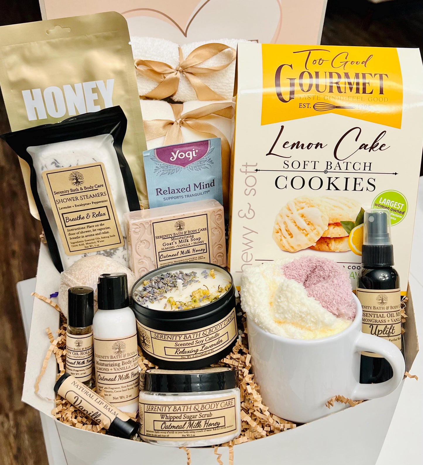Hygge Gift Box with Blanket, Sympathy Gift Basket, Mother's Day Gift, Thinking of You, Birthday Gift for Women, Pamper Gift Basket for Her