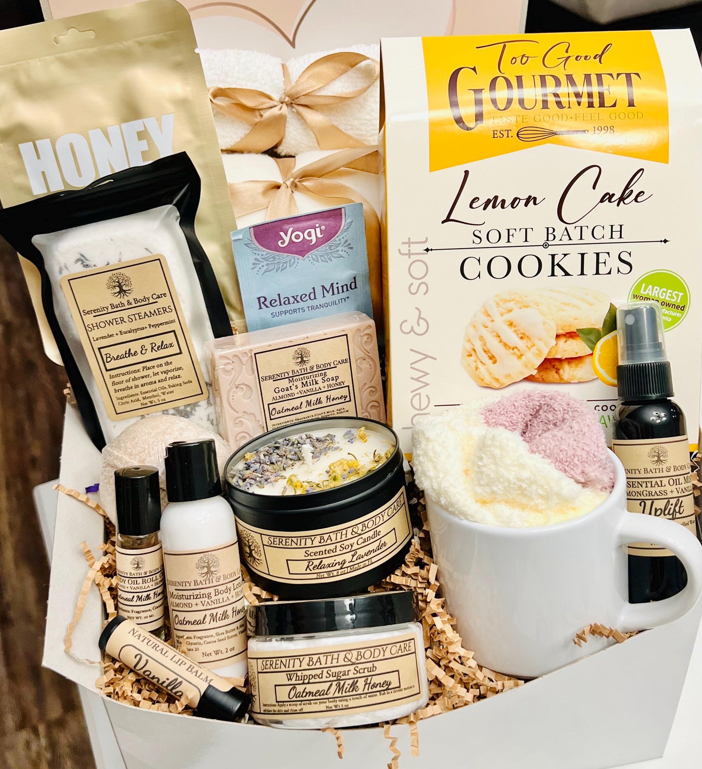 Hygge Gift Box with Blanket, Sympathy Gift Basket, Mother's Day Gift, Thinking of You, Birthday Gift for Women, Pamper Gift Basket for Her