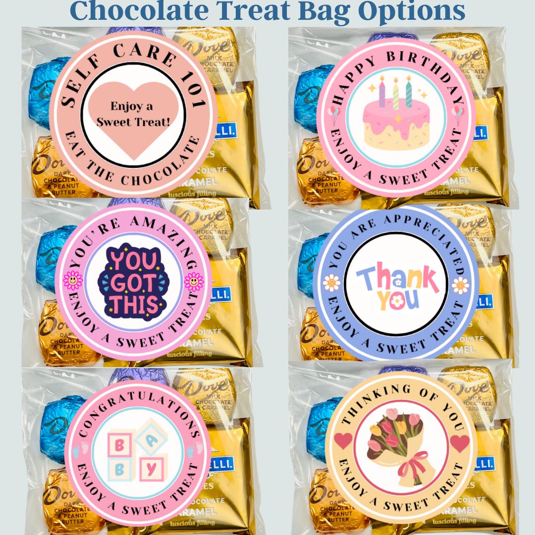 Mini Self Care Box with Chocolate, Birthday Gifts, Thank you Gifts, New Mom Gifts, Best Friend Gifts, Coworker Gifts, Thinking of you