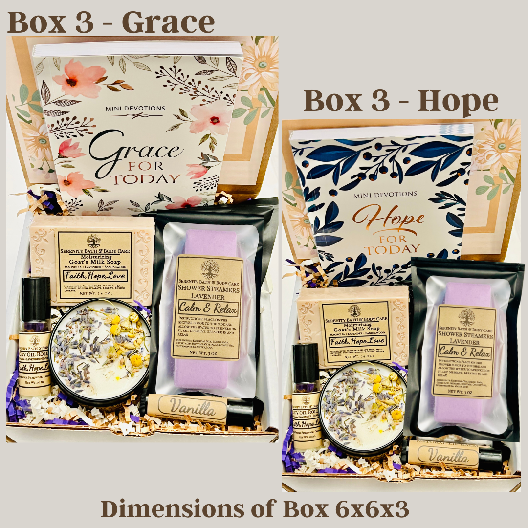 Christian Gifts for Women, Religious Gifts, Faith Gifts, Inspirational Devotional Gift Box for Women, Bible Verse Cards, Grace & Hope for Today Self Care Gift for Mom, Sister, Daughter, Best Friend