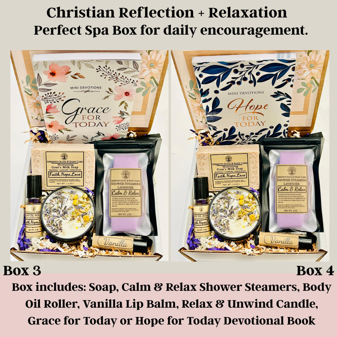 Encouragement and self-care gift for Christian women – spa, scripture, and prayer essentials