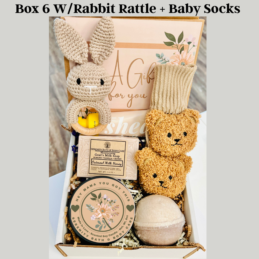 New Mom & Baby Gift Box, Pregnancy Gift, Baby Shower Gift, Self Care Gift for New Mom, Pamper Gift for Her, Congrats Mom Gift