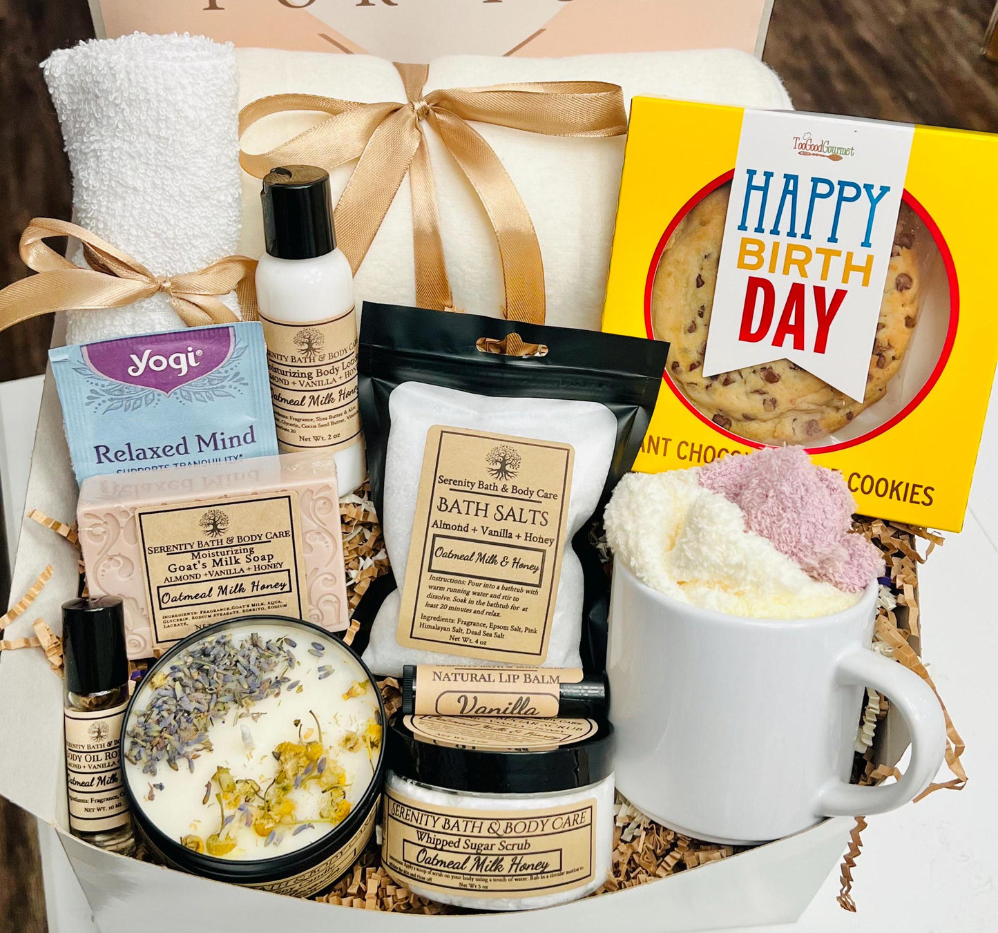 Birthday Gift Box for Women, Birthday Spa Gift Basket, Perfect Birthday Gift Box for Mom, Sister, Best Friend, Coworker