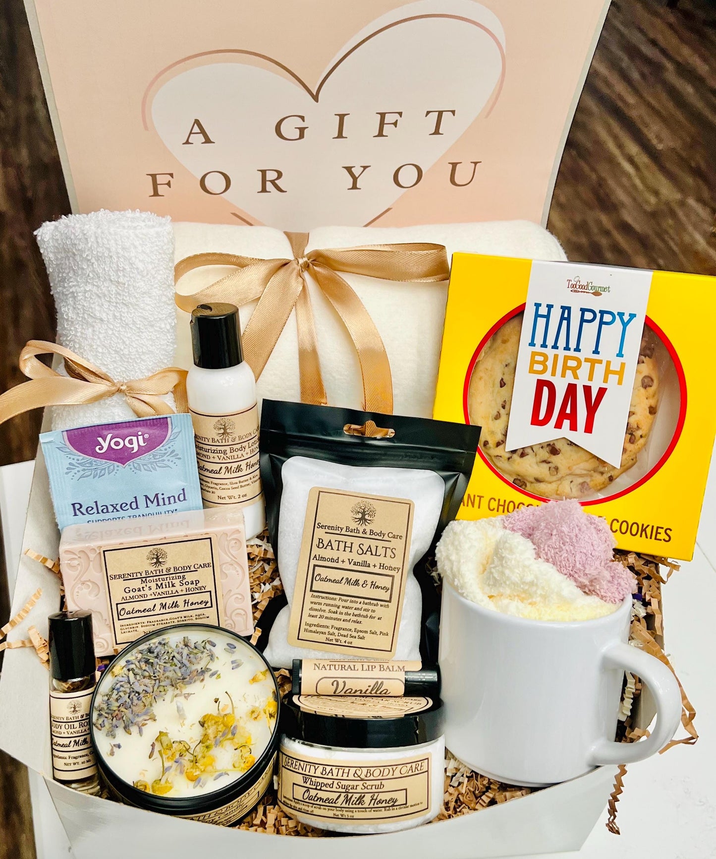 Birthday Gift Box for Women, Birthday Spa Gift Basket, Perfect Birthday Gift Box for Mom, Sister, Best Friend, Coworker