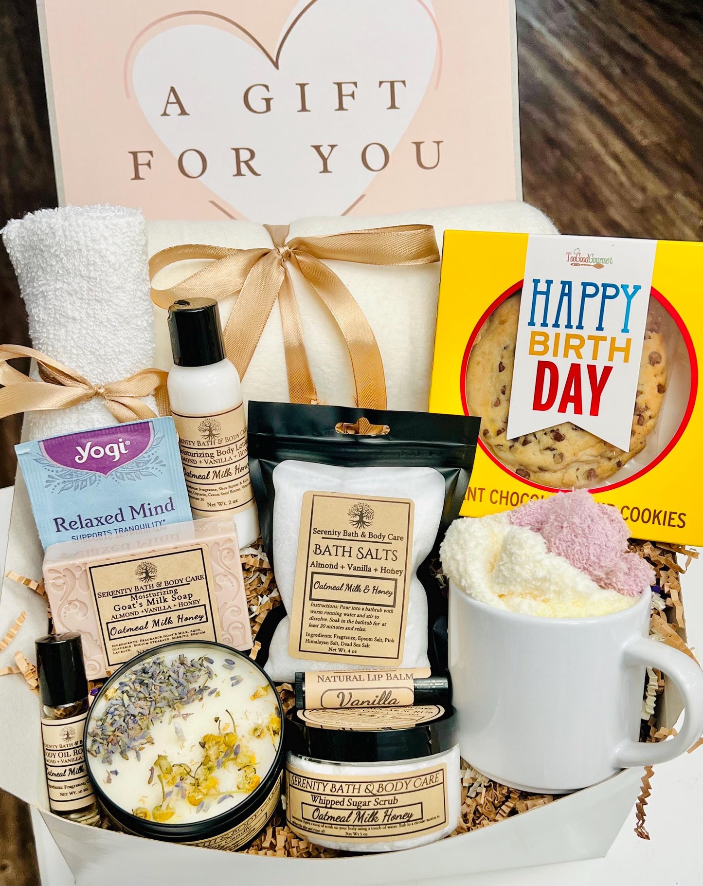 Birthday Gift Box for Women, Birthday Spa Gift Basket, Perfect Birthday Gift Box for Mom, Sister, Best Friend, Coworker