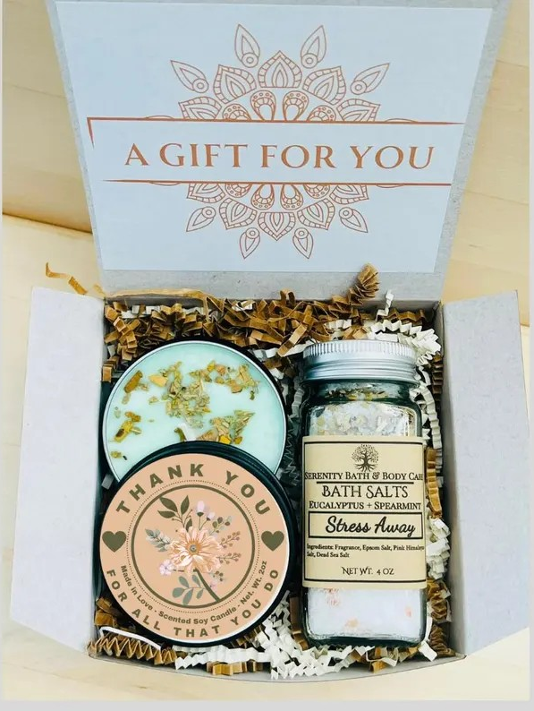 Mini Spa Gift Boxes – Thank You, Coworker & Employee Appreciation Gifts, Small Gifts, Christmas Gifts, Holiday Gifts for Women