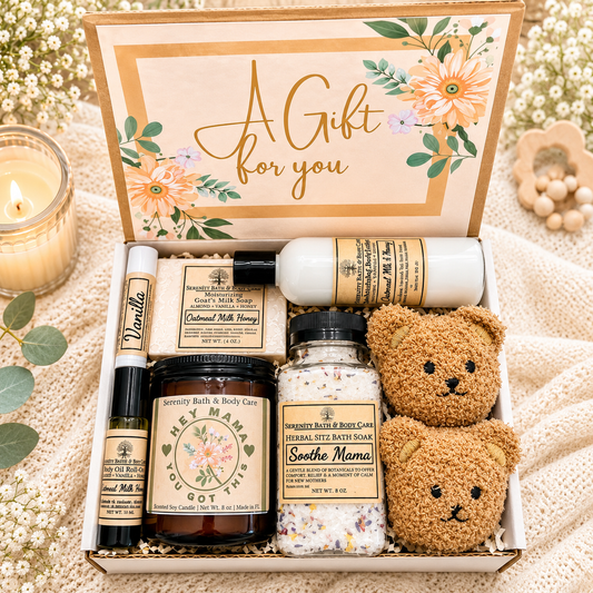 New Mom & Baby Gift Box, Pregnancy Gift, Baby Shower Gift, Self Care Gift for New Mom, Pamper Gift for Her, Congrats Mom Gift