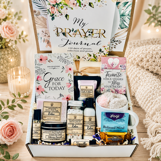 Deluxe Christian Gift Box for Women,Christmas Gift, Self Care Package, Gift for Mom, Birthday Gift Box, Thinking of you