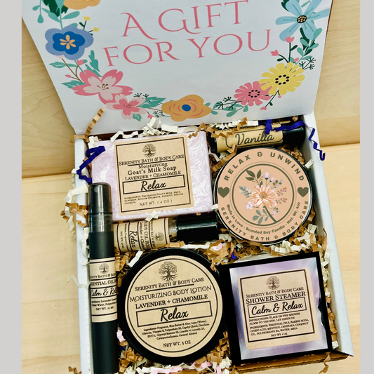 Self-Care Gift Set, Birthday Gift Box, Relaxation Gift Box, Thank you Gift, Spa Gift Basket, Wellness Gift Set