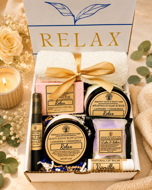 Relax Spa Gift Box for Women | Christmas Gift | Birthday Gift for Her | Luxury Spa Gift Basket | Self Care Care Package
