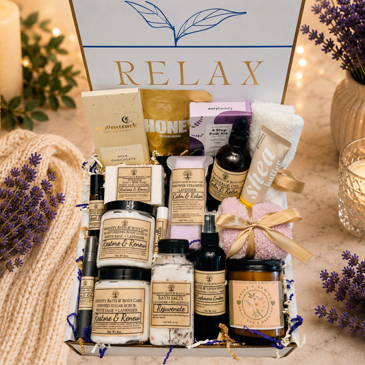 Deluxe Spa Gift Basket for Women, Birthday Gift for Her, Christmas Gift, Self Care Package for Her, Thinking of you, Co-Worker Gift
