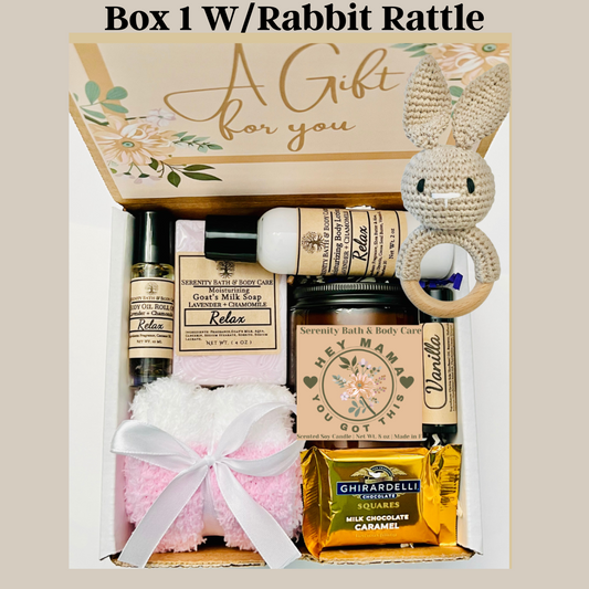 New Mom & Baby Gift Box, Pregnancy Gift, Baby Shower Gift, Self Care Gift for New Mom, Pamper Gift for Her, Congrats Mom Gift